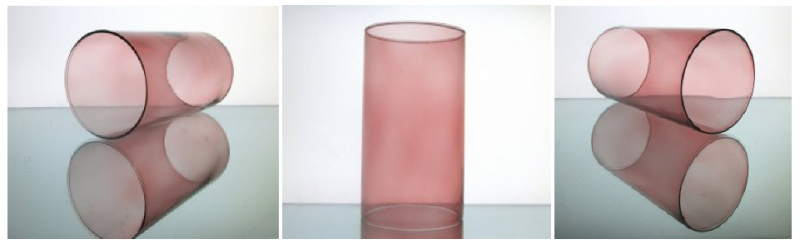 Hurricane Shade Sleeve Cylinder Rose Pink 7.25 x 4