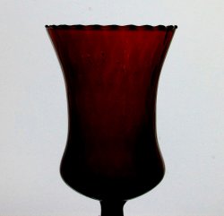 Home Interiors Peg Votive Holder Tudor Flare Dark Crimson Red