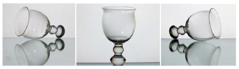 Hanging Candle Holder Double Teardrop 4.75 x 2.75 Clear European