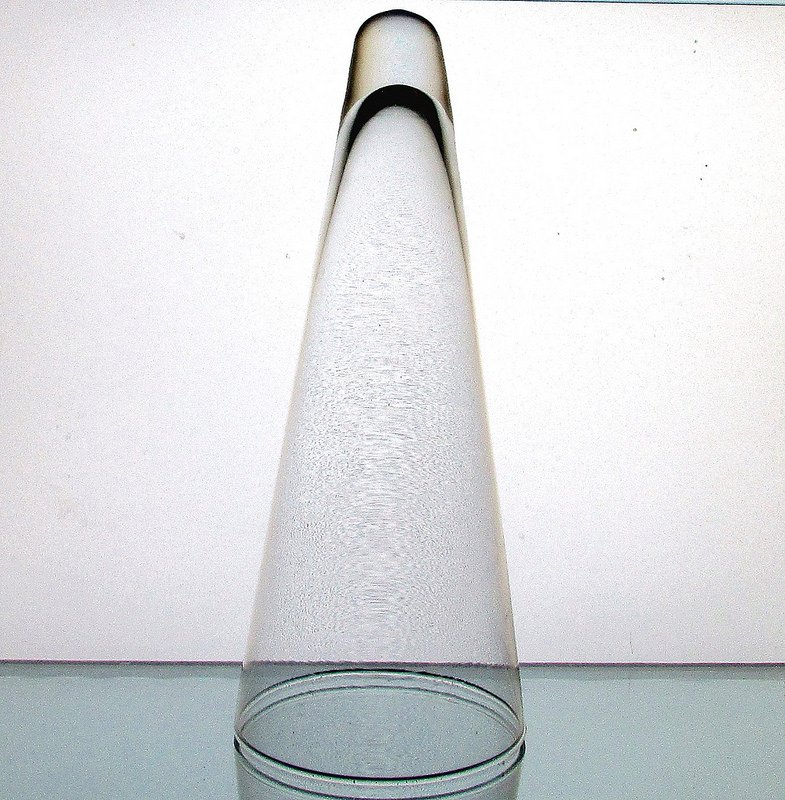 Hanging Cone Wall Vase Vessel Clear 9.25 x 3.75 Clear OOS