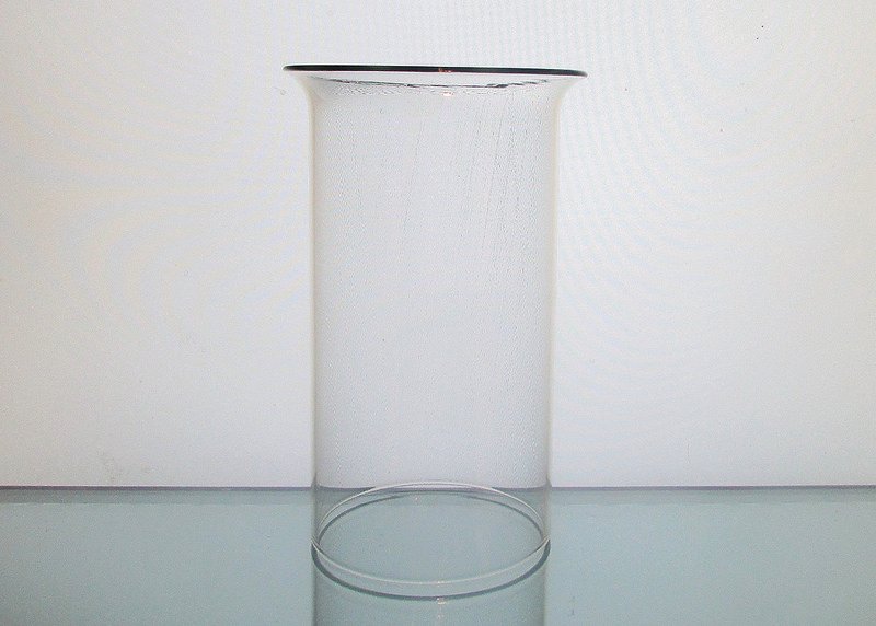 Hurricane Shade Sleeve Cylinder Clear 6.5 x 3 3/8 Flared Rim OOS