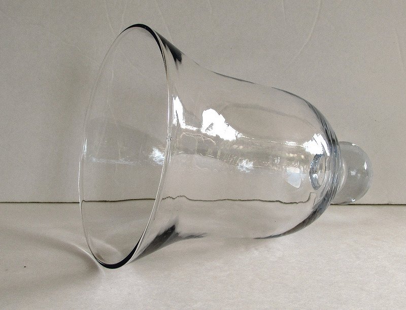 Hanging Candle Holder / Vase 9 x 6.75 XL Bell with Knob Homco OOS