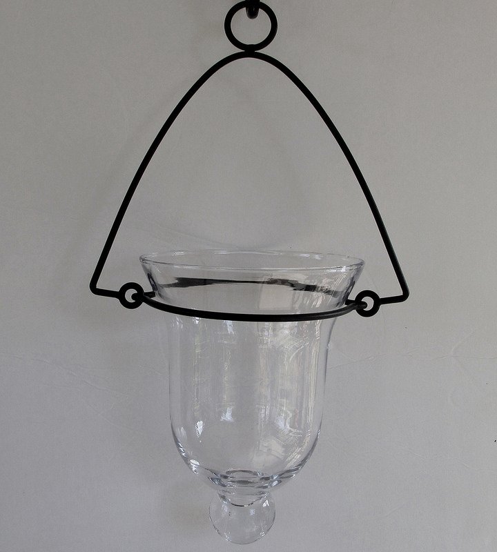 Hanging Candle Holder / Vase 9 x 6.75 XL Bell with Knob Homco OOS