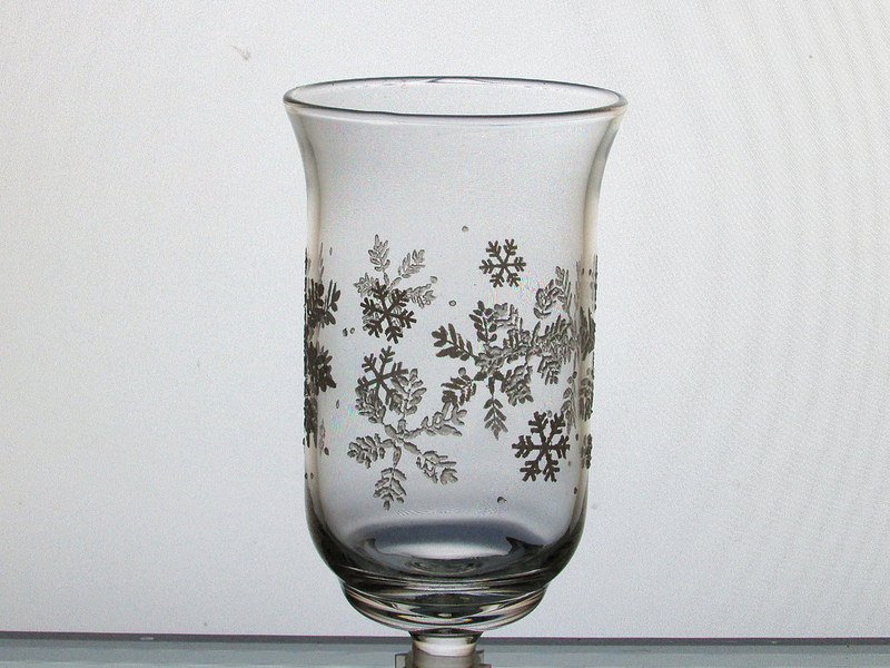 Home Interiors Peg Votive Candle Holder Snowflakes Embossed Holiday