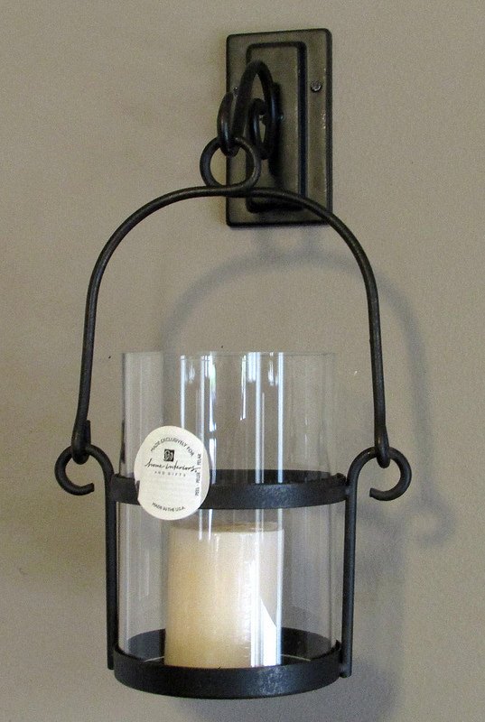 Home Interiors Wrought Iron Wall Sconce Candle Holder 12892 Rustic OOS