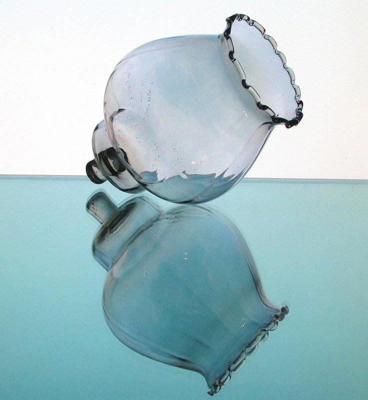 Home Interiors Victorian Peg Votive Candle Holder Celeste Pale Blue