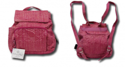 Quilted Backpack Pink Raspberry Ice for Women / Girls 