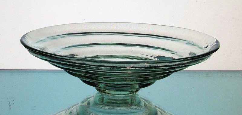 Hanging Candle Holder Tiered Bowl 8 x 2.5  Pale Green