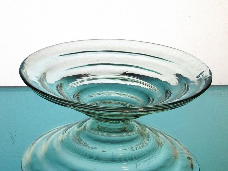 Hanging Candle Holder Tiered Bowl 8 x 2.5  Pale Green