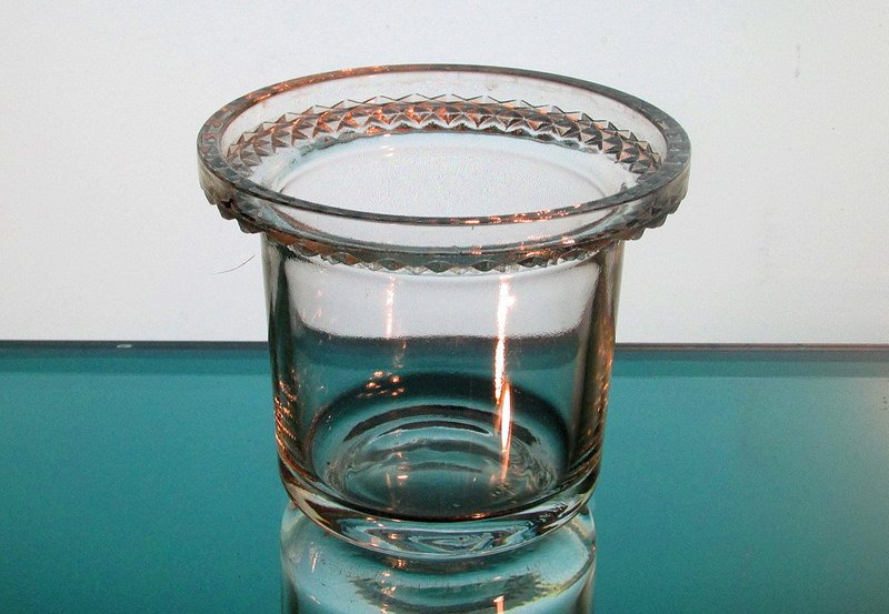 Hanging Candle Holder 3 5/8 x 3 Diamond Cut Rim HCH061