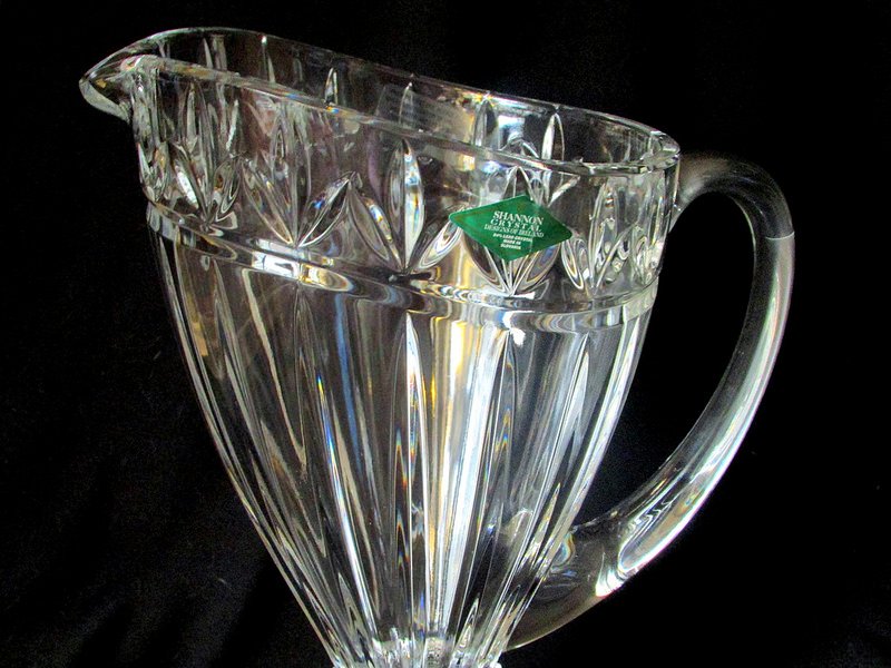 Olympia Lead Crystal Pitcher Shannon by Godinger 5479