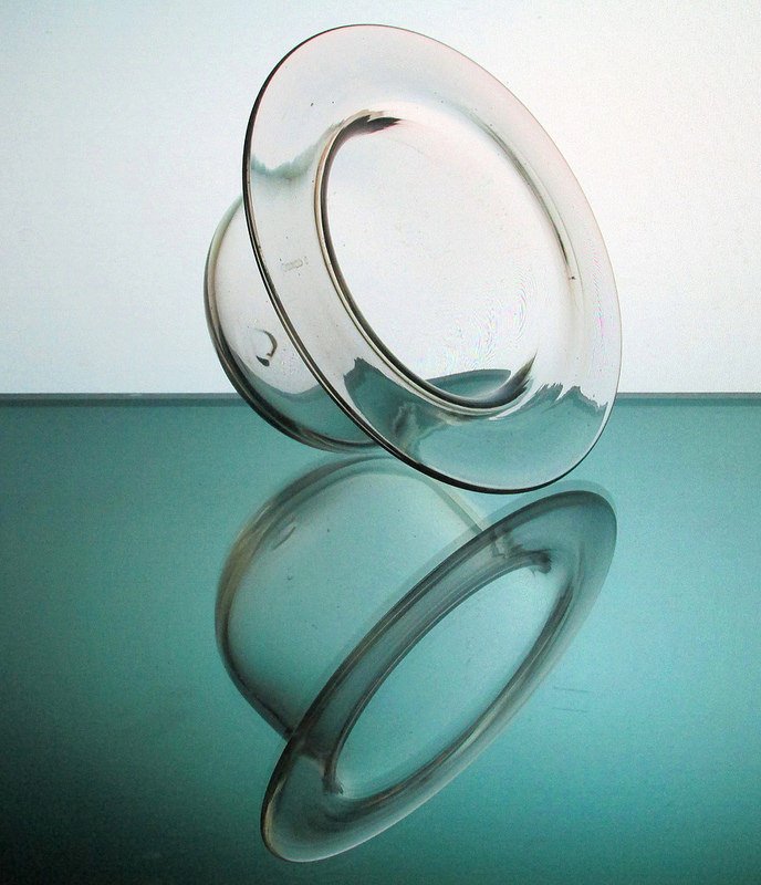 Hanging Candle Holder Wide Flat Rim Clear 4 7/8 x 3 HCH064