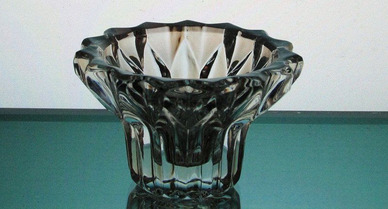 Hanging Candle Holder Heavy Crystal 3.25 x 2