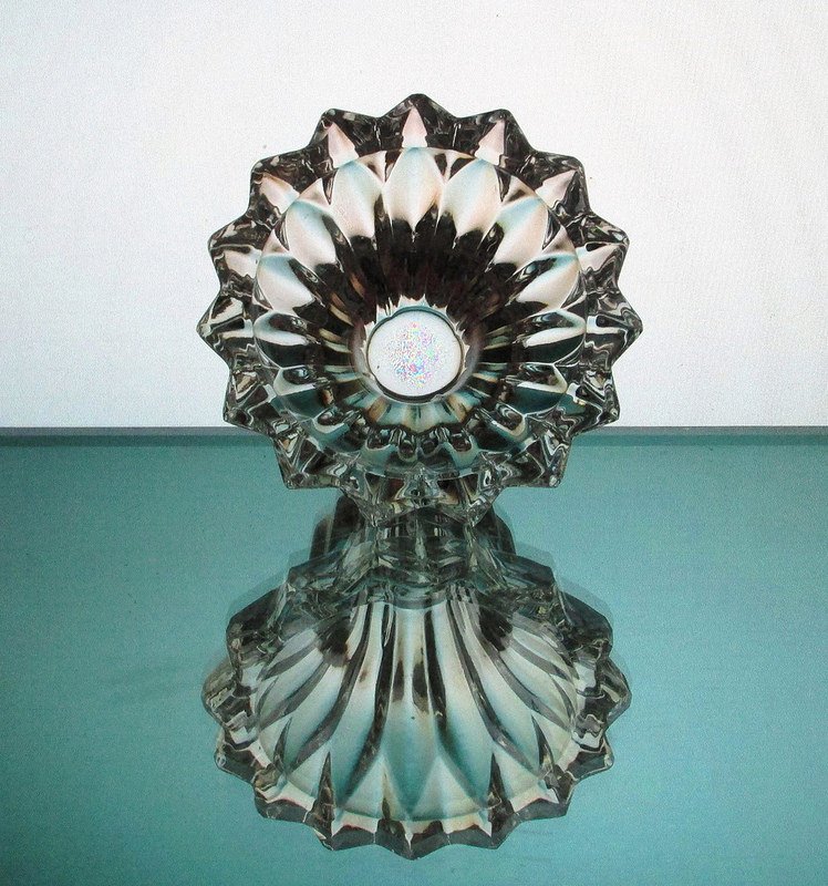 Hanging Candle Holder Heavy Crystal 3.25 x 2