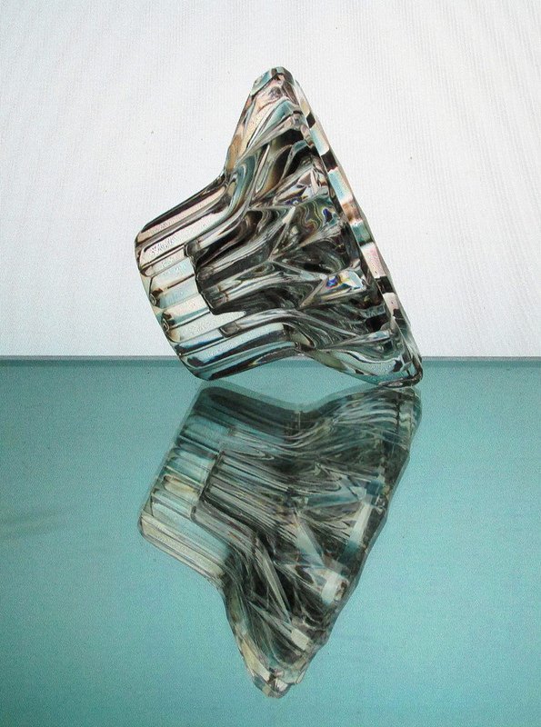 Hanging Candle Holder Heavy Crystal 3.25 x 2