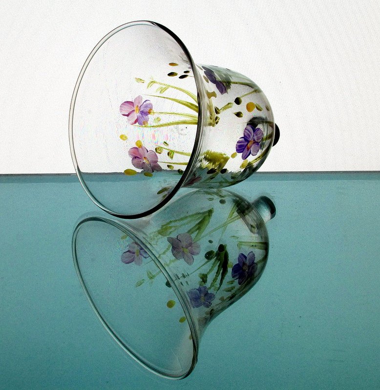 Home Interiors Peg Votive Candle Holder Milano Hand Painted Bell Shaped OOS