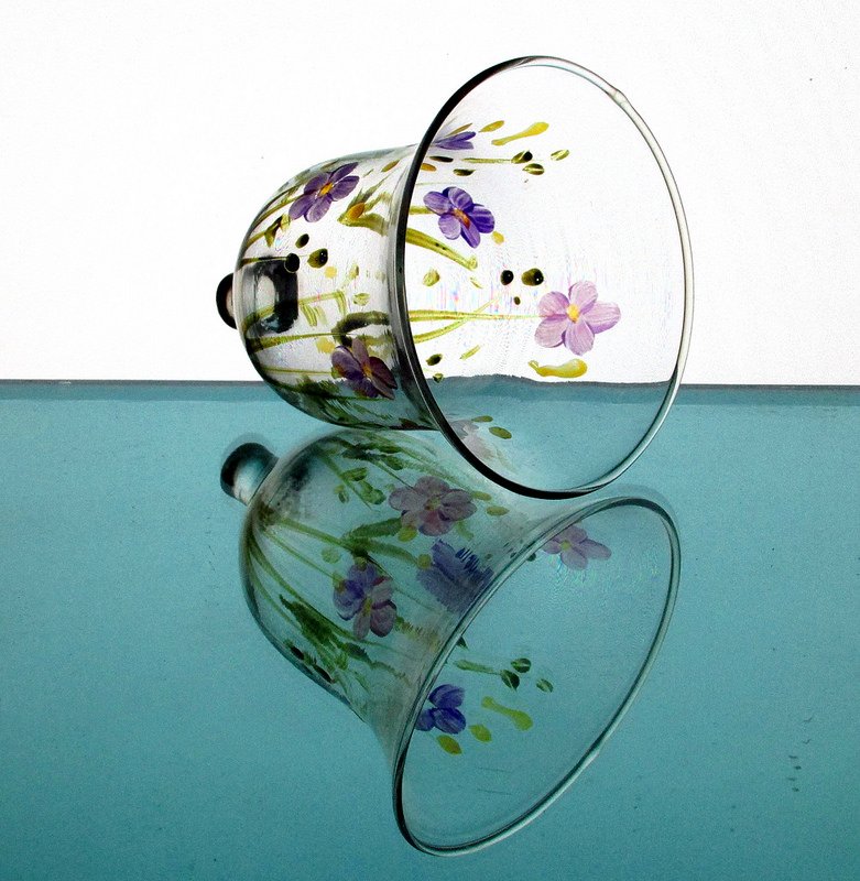 Home Interiors Peg Votive Candle Holder Milano Hand Painted Bell Shaped OOS