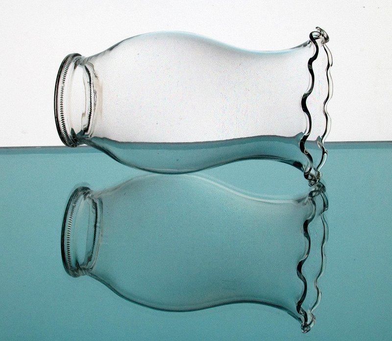 Hurricane Lamp Shade 2.25 inch Fitter 6 x 3.5 Crimped Rim