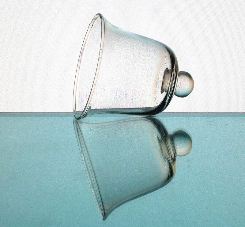 Hanging Candle Holder Clear Glass Bell with Knob 3 5/8 x 4 HCH072 OOS