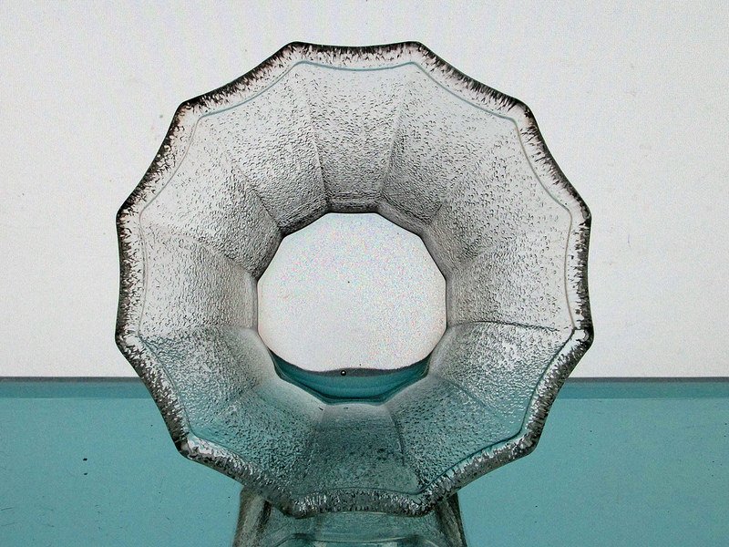Hanging Candle Holder 4 x 2 5/8 inch Stippled Flare 12 point Flat Bottom HCH073
