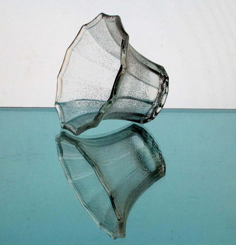 Hanging Candle Holder 4 x 2 5/8 inch Stippled Flare 12 point Flat Bottom HCH073