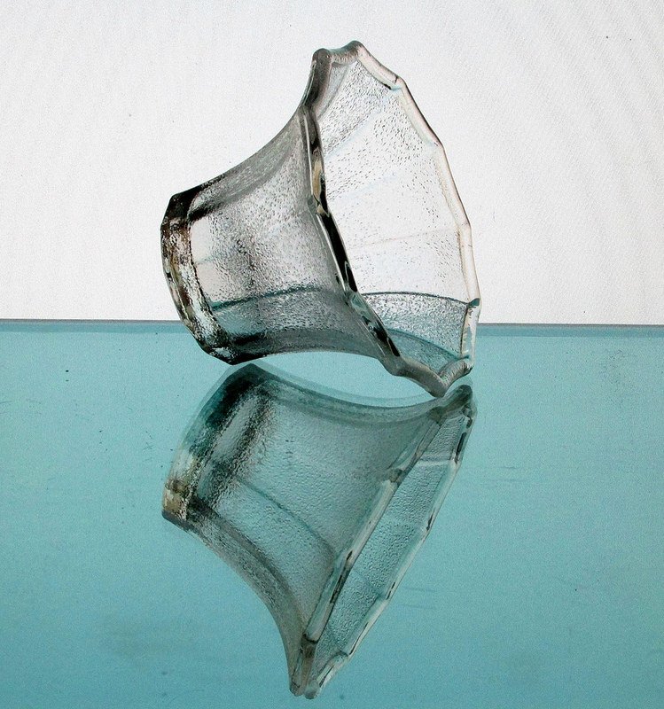 Hanging Candle Holder 4 x 2 5/8 inch Stippled Flare 12 point Flat Bottom HCH073