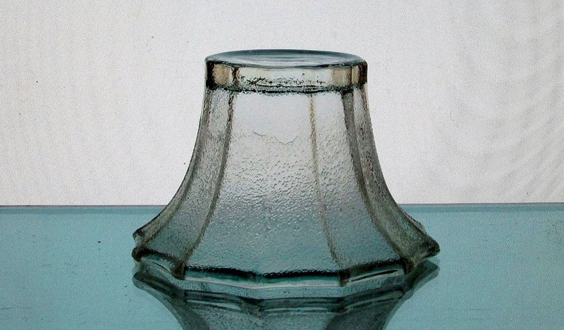 Hanging Candle Holder 4 x 2 5/8 inch Stippled Flare 12 point Flat Bottom HCH073