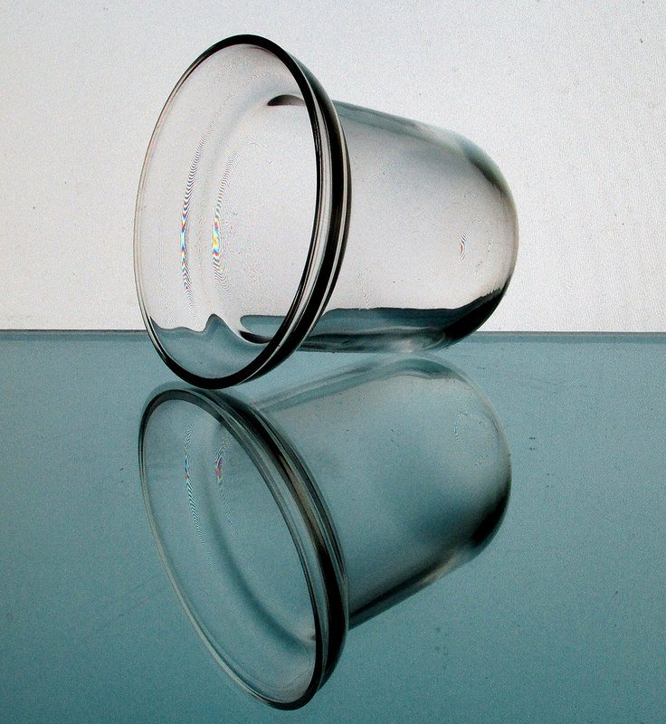 Hanging Candle Holder 3.75 x 4 1/8 Clear Heavy Glass HCH116