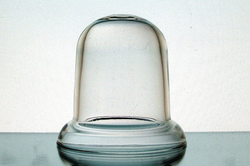 Hanging Candle Holder 3.75 x 4 1/8 Clear Heavy Glass HCH116