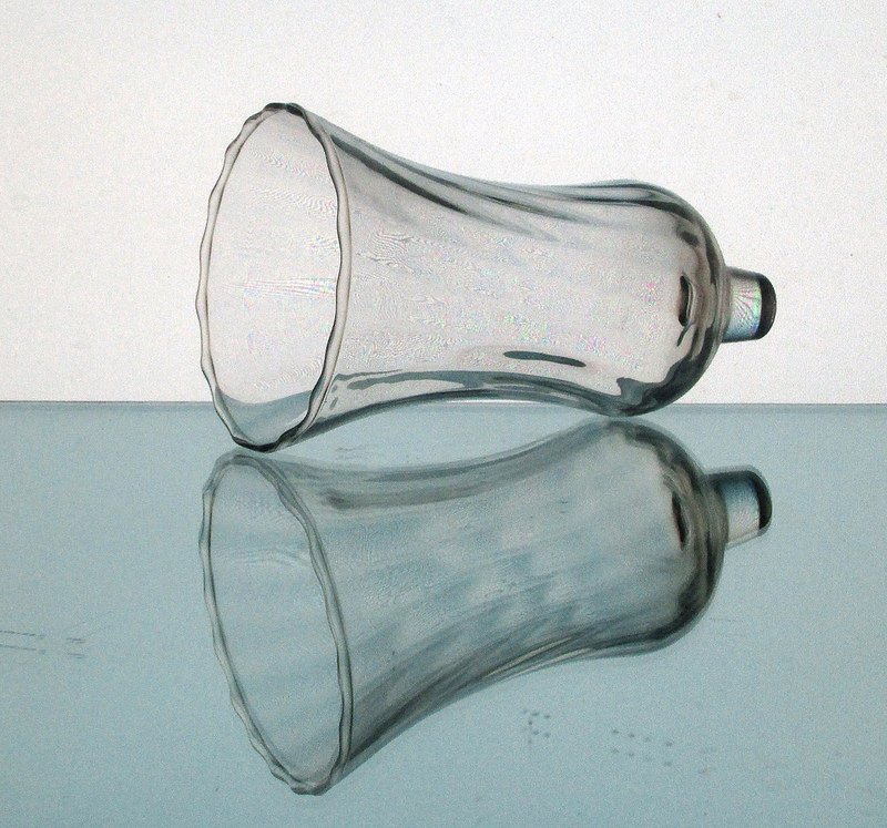 Home Interiors Peg Votive Candle Holder Swirled Pattern Clear