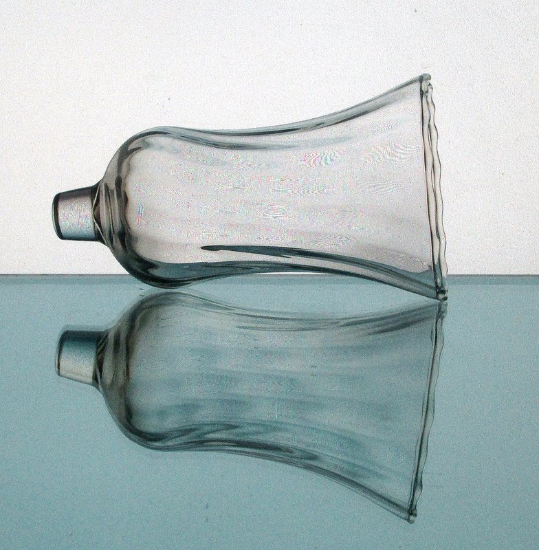 Home Interiors Peg Votive Candle Holder Swirled Pattern Clear