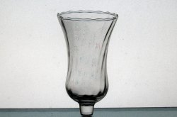 Home Interiors Peg Votive Candle Holder Swirled Pattern Clear