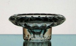 Hanging Candle Holder Heavy Crystal Clear for 2 - 2.5 inch rings HCH091