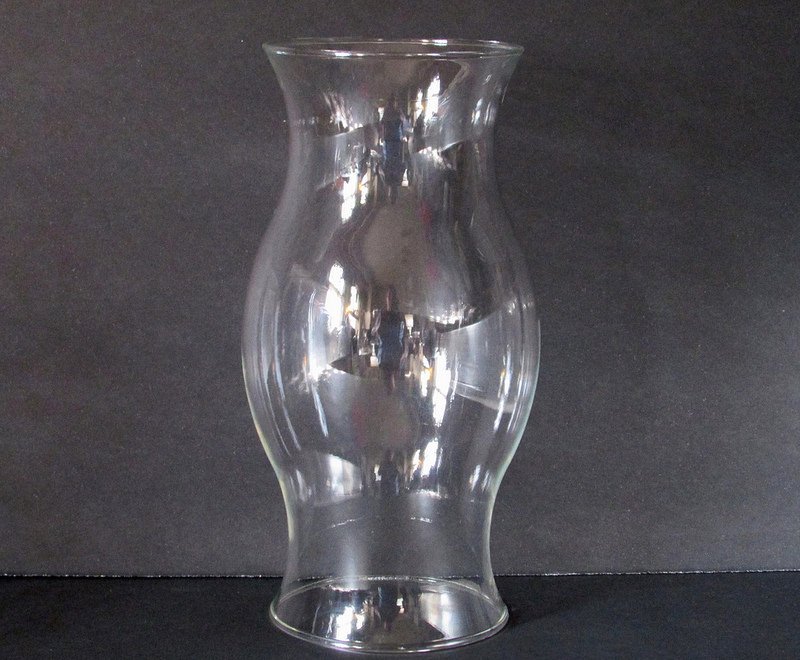 Hurricane Shade Bulbous Sleeve Clear Glass 8.5 x 3.75 x 3 5/8 OOS