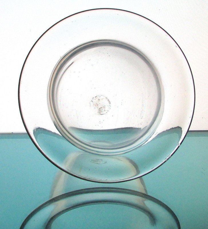Hanging Candle Holder Wide Flat Rim Clear 6 1/8 x 4.75 HCH109 OOS