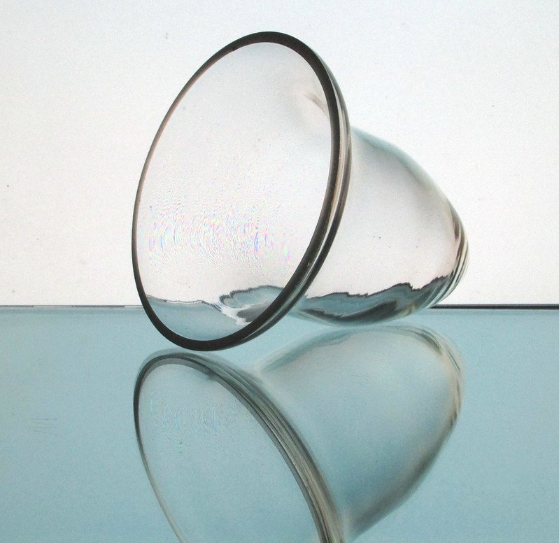 Hanging Candle Holder / Vase 4.75 x 5 Heavy Glass Flared Rim HCH011