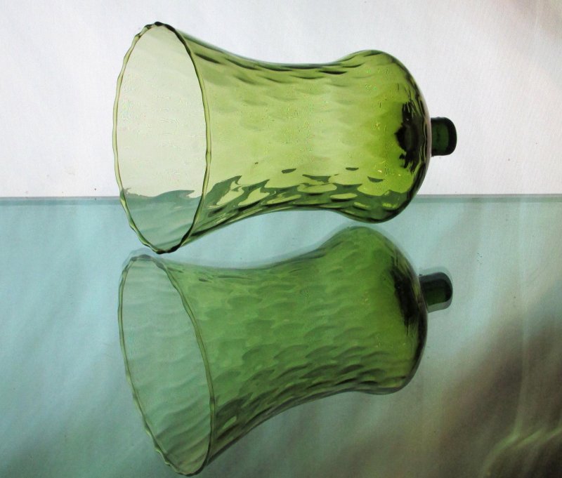 Home Interiors Peg Votive Candle Holder Flared Olive Green Tudor Style