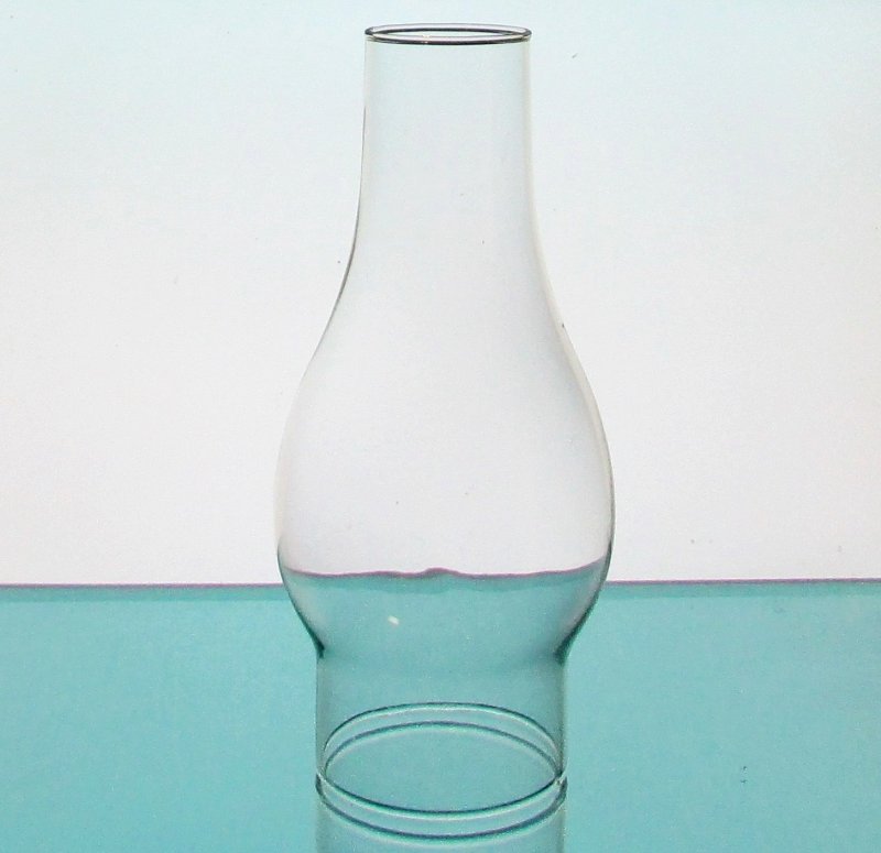 Hurricane Shade 3 inch Fitter x 8.5 x 2 Clear Bulbous 4 inches w