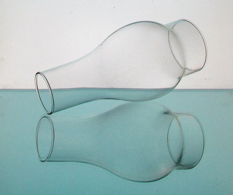 Hurricane Shade 3 inch Fitter x 8.5 x 2 Clear Bulbous 4 inches w