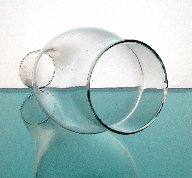 Hurricane Shade 3 inch Fitter x 8.5 x 2 Clear Bulbous 4 inches w