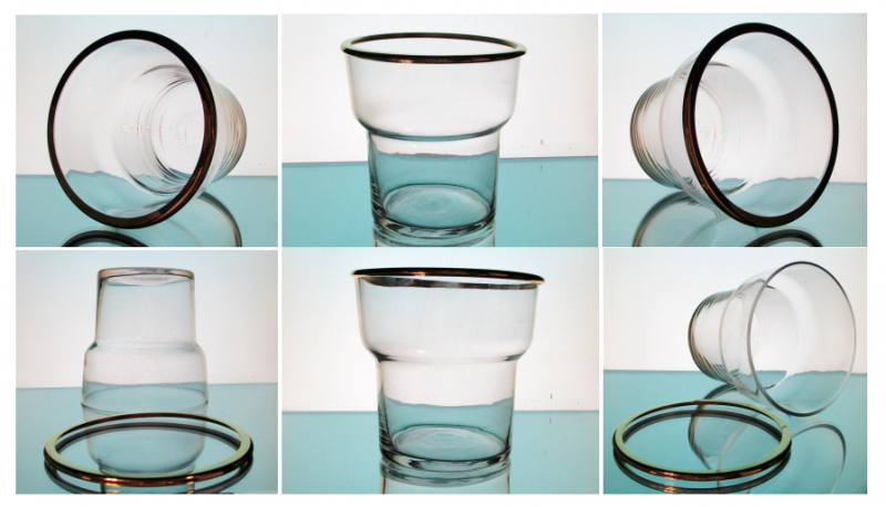 Image 6 of Hanging Candle Holder / Vase 6 x 6 with removable Brass Accent Ring