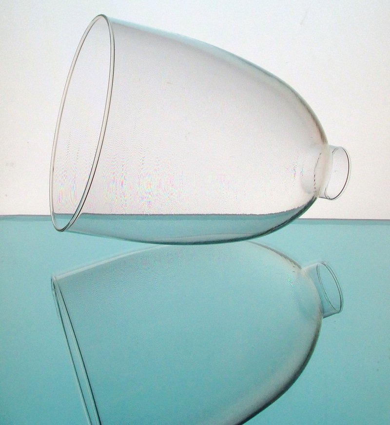 Glass Lamp Shade 1.75 inch fitter x 6 x 8 Pop Bottle
