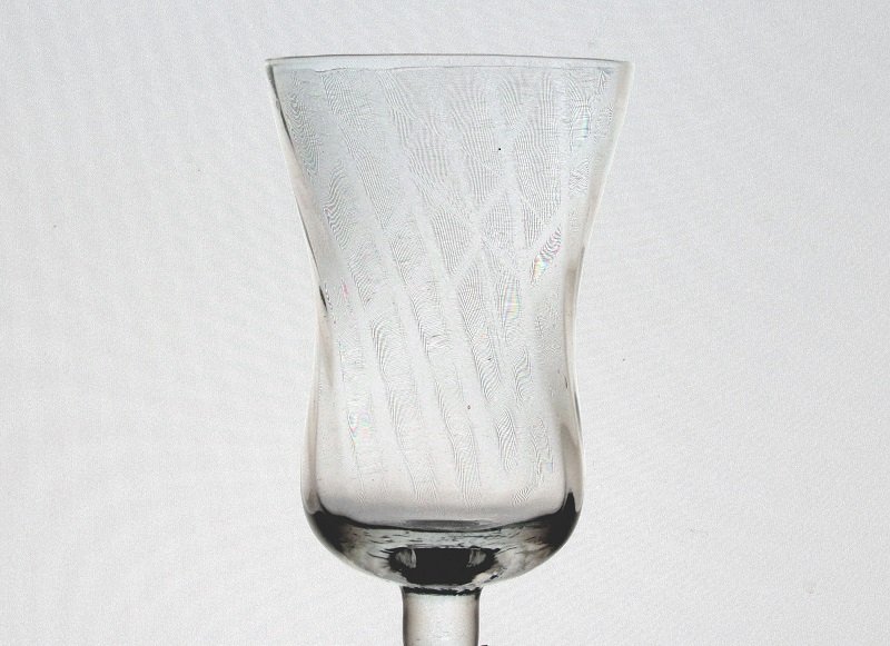 Peg Votive Candle Holder Swirled Pattern Flat Rim Clear