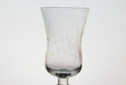 Peg Votive Candle Holder Swirled Pattern Flat Rim Clear