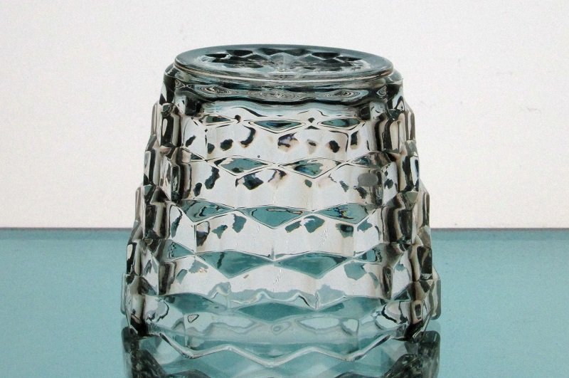 Hanging or Table Top Fostoria Style Candle Holder 3.5 x 2 7/8 Clear Glass HCH125