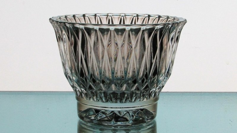 Hanging or Table Top Candle Holder 3 7/8 x 3 Clear Crystal HCH126