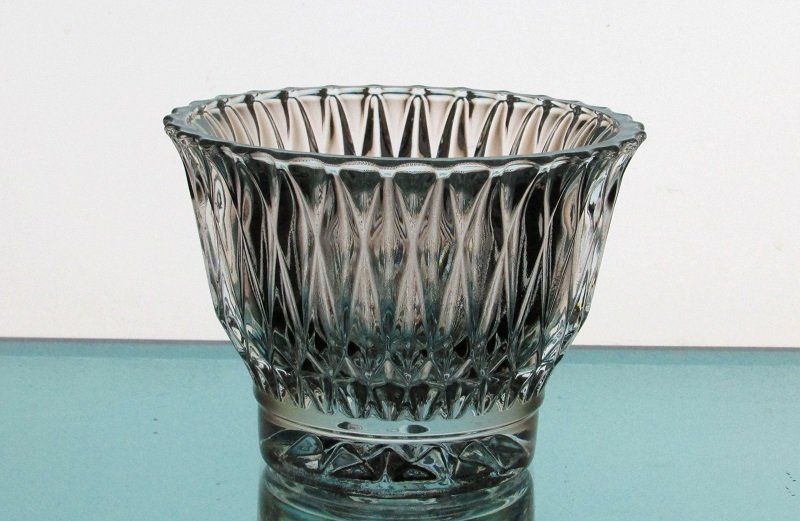 Hanging or Table Top Candle Holder 3 7/8 x 3 Clear Crystal HCH126