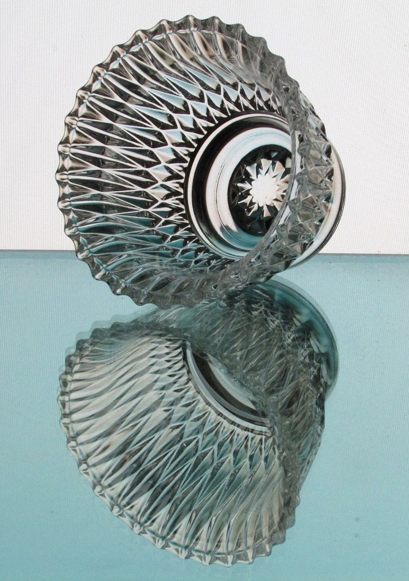Hanging or Table Top Candle Holder 3 7/8 x 3 Clear Crystal HCH126