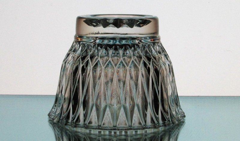 Hanging or Table Top Candle Holder 3 7/8 x 3 Clear Crystal HCH126