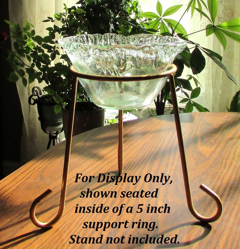 Hanging or Table Top Candle Holder Bowl 6.5 x 3.5 Mexican Splash HCH127 Stand not included. Shown in a support ring that measures 5 inches.
